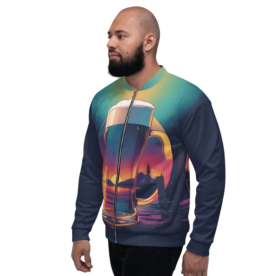 Beer Sunset All Over Print Jacket product image (5)