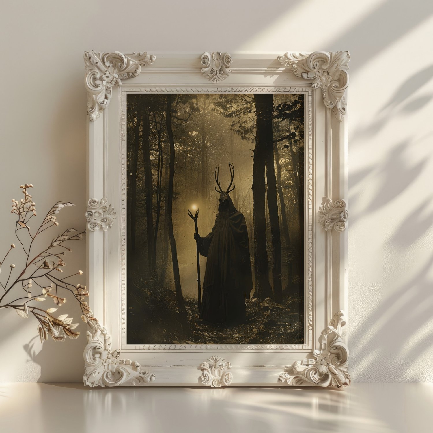 Forest Druid Victorian Photo Witchy Art Print product image (29)