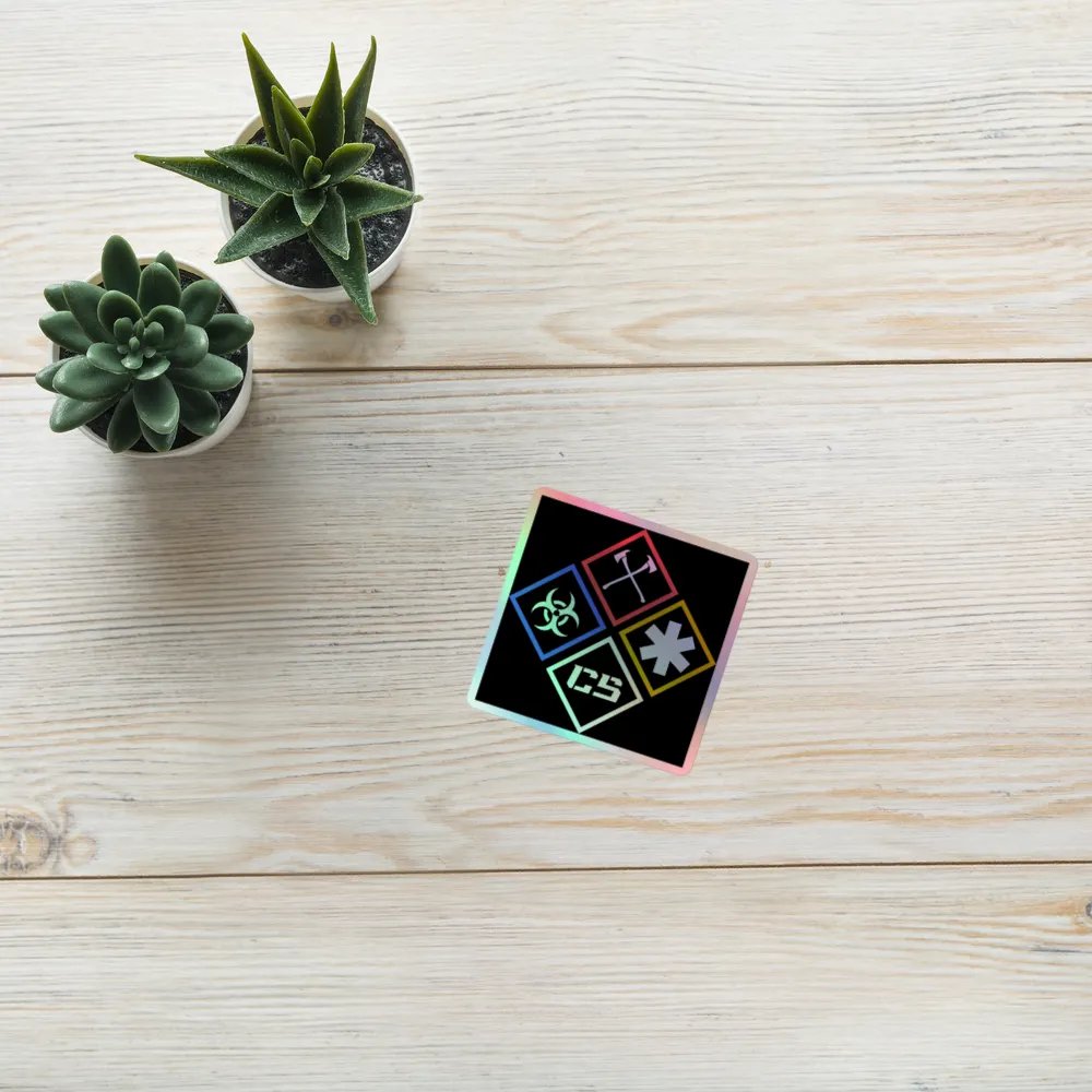 Holographic logo sticker product image (10)
