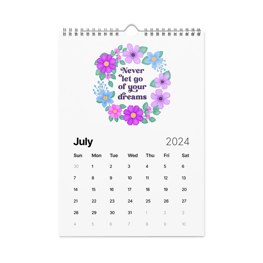 Vibrant Floral Motivational Quotes Calendar product image (11)