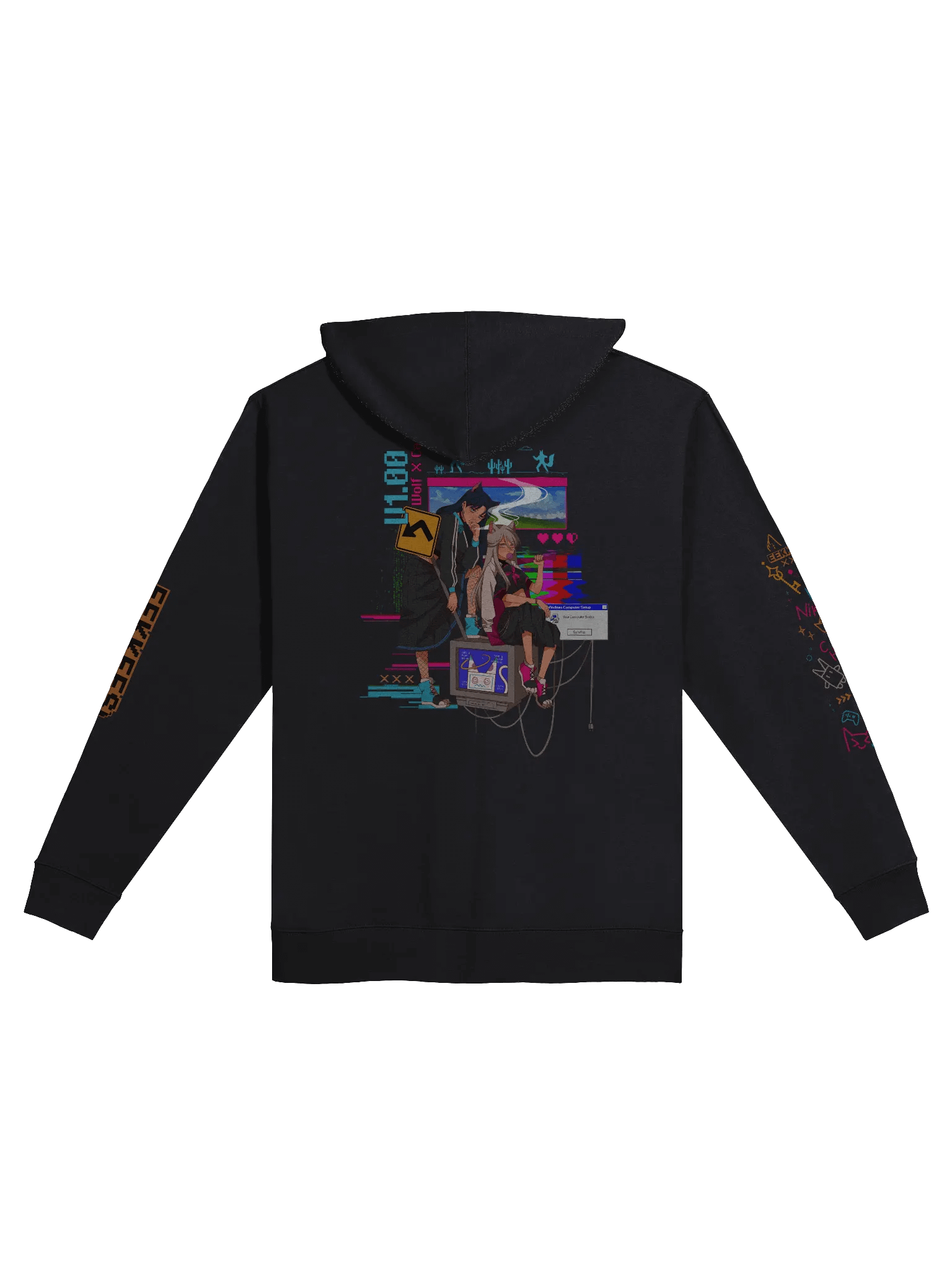"V 1.00" ZIP HOODIE product image (2)