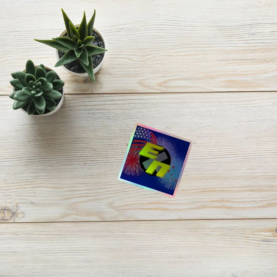 Patriotic Holographic Sticker Set product image (8)