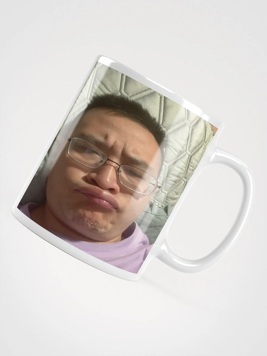 White Glossy Mug : not happy product image (10)
