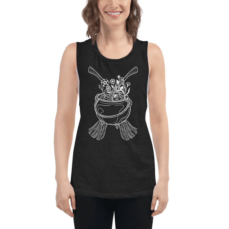 Henbane Coven Crest Bella+Canvas Women's Flowy Muscle Tank product image (5)