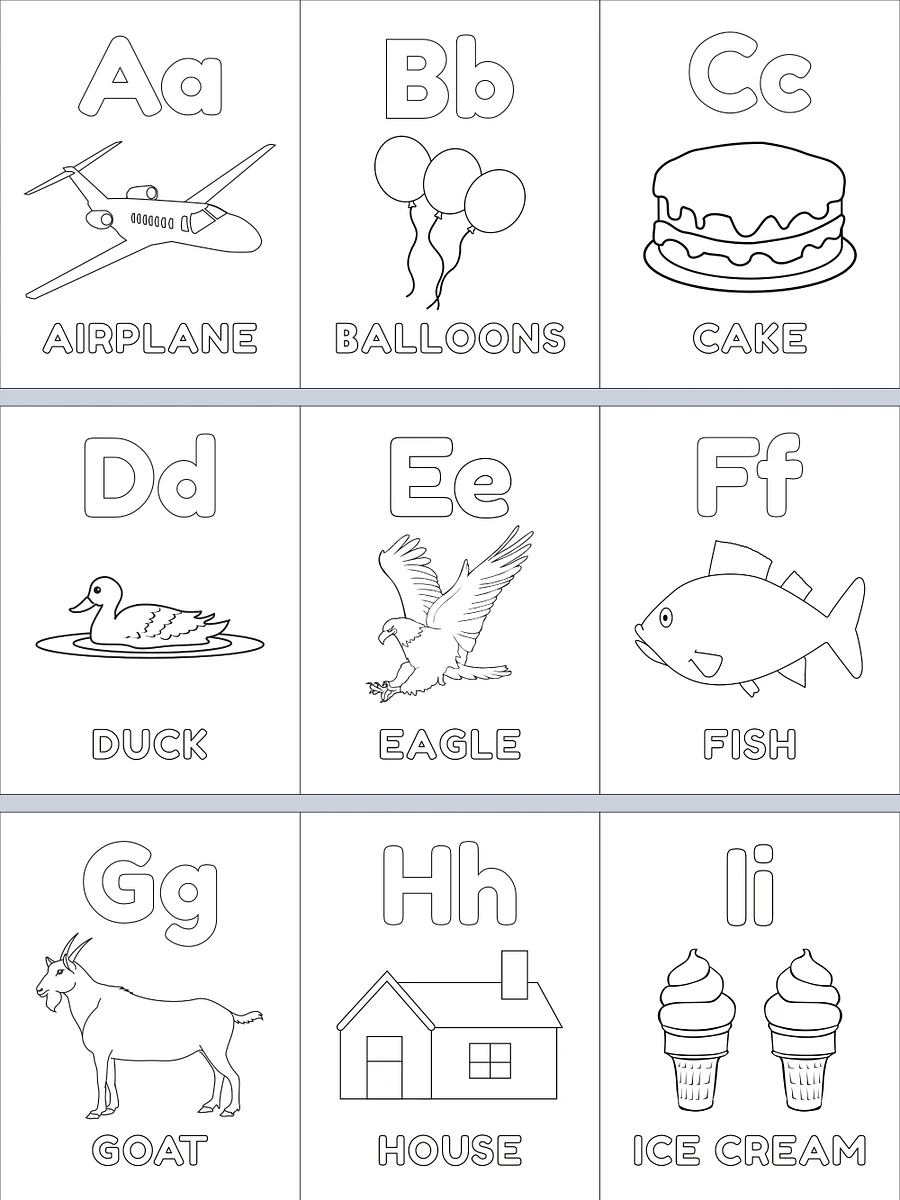 Printable ABC Coloring Pages For Kids product image (2)