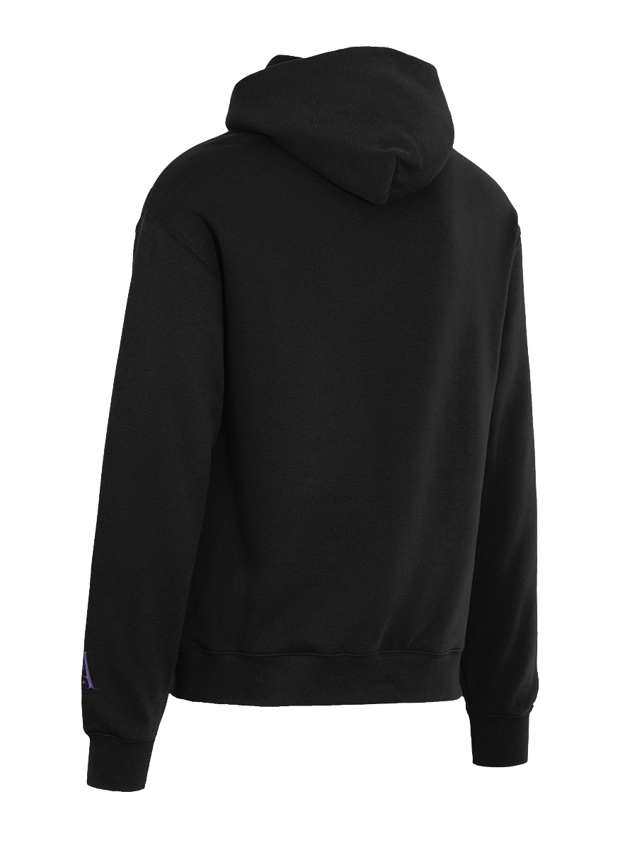 Purple Embroidered Bat Unisex Oversized Hoodie product image (7)