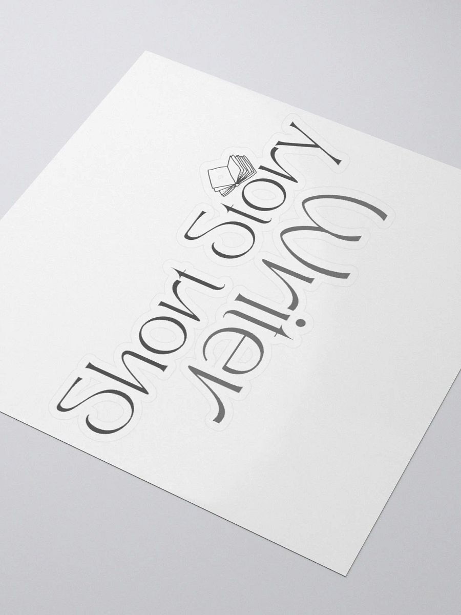 Short Story Writer Reflection Text Stickers product image (3)