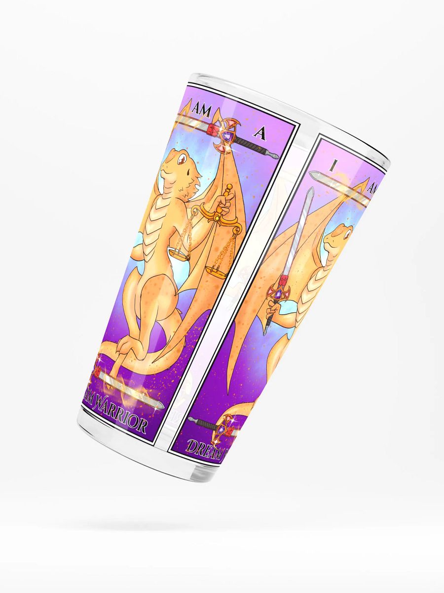 Day of the Dragon "Justice" Tarot Card Pint Glass product image (5)