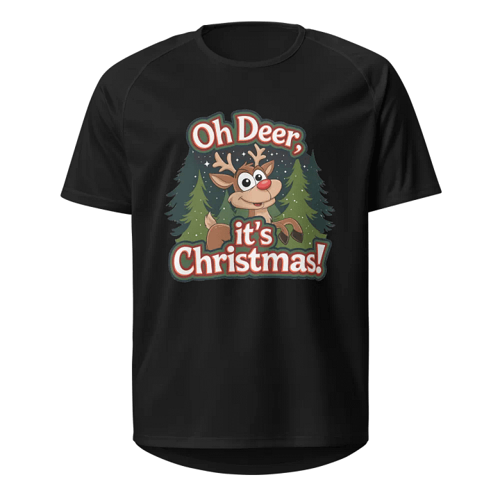Festive Reindeer Christmas Sports Jersey product image (1)