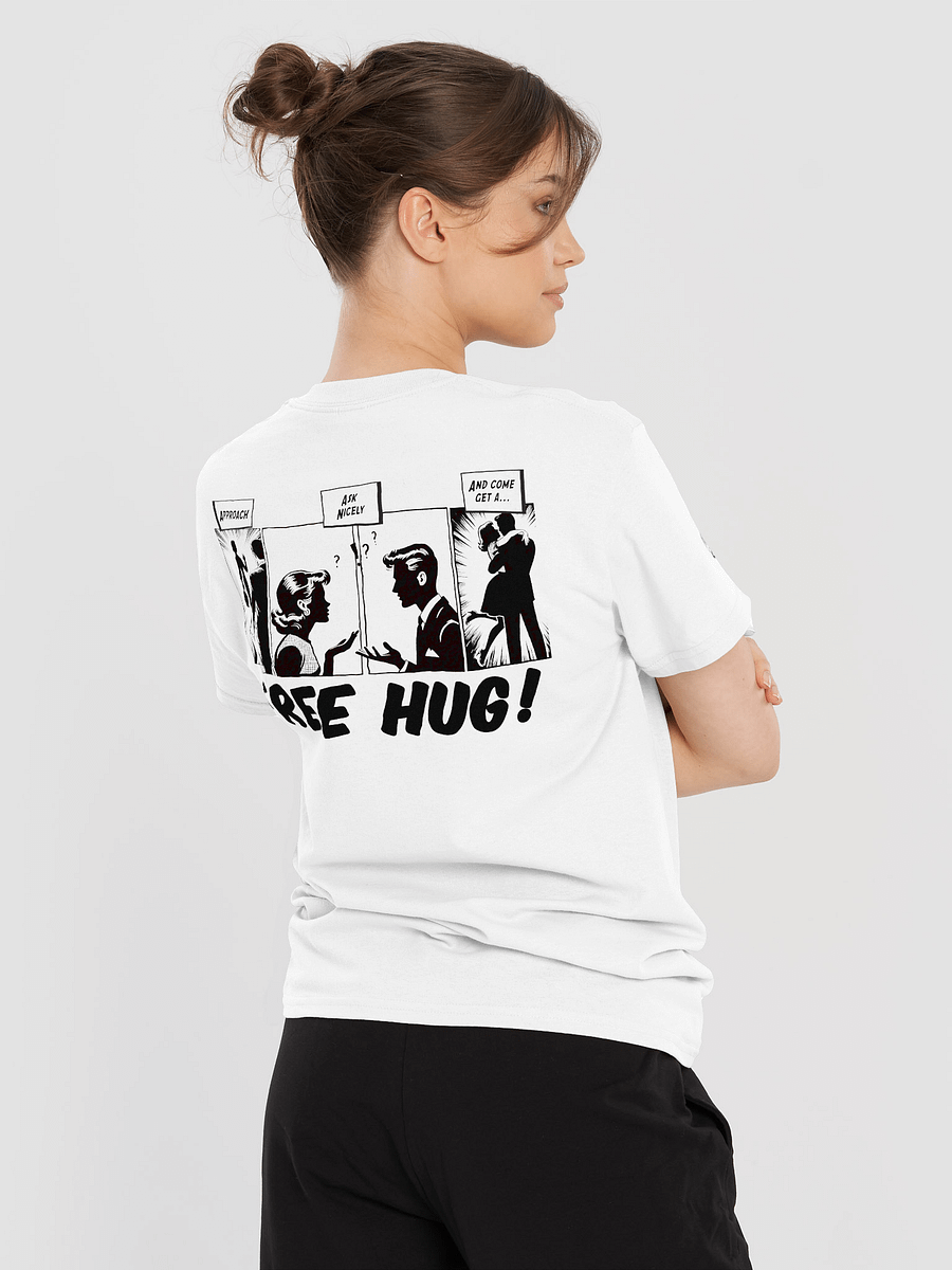 Free Hug Day Unisex Heavy Cotton Tee - Fun Comic Design for Casual Wear product image (6)