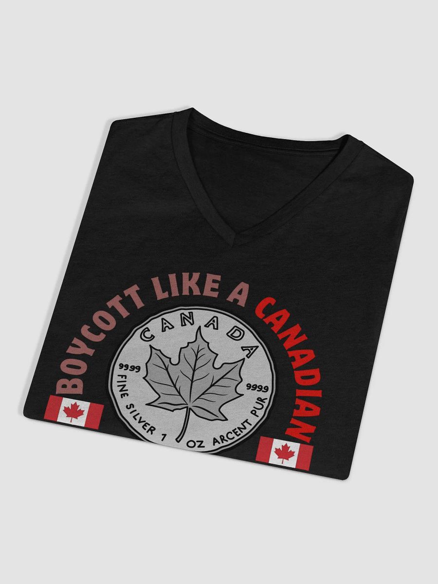 Canadian Silver Coin Maple Leaf V-Neck Tee product image (12)