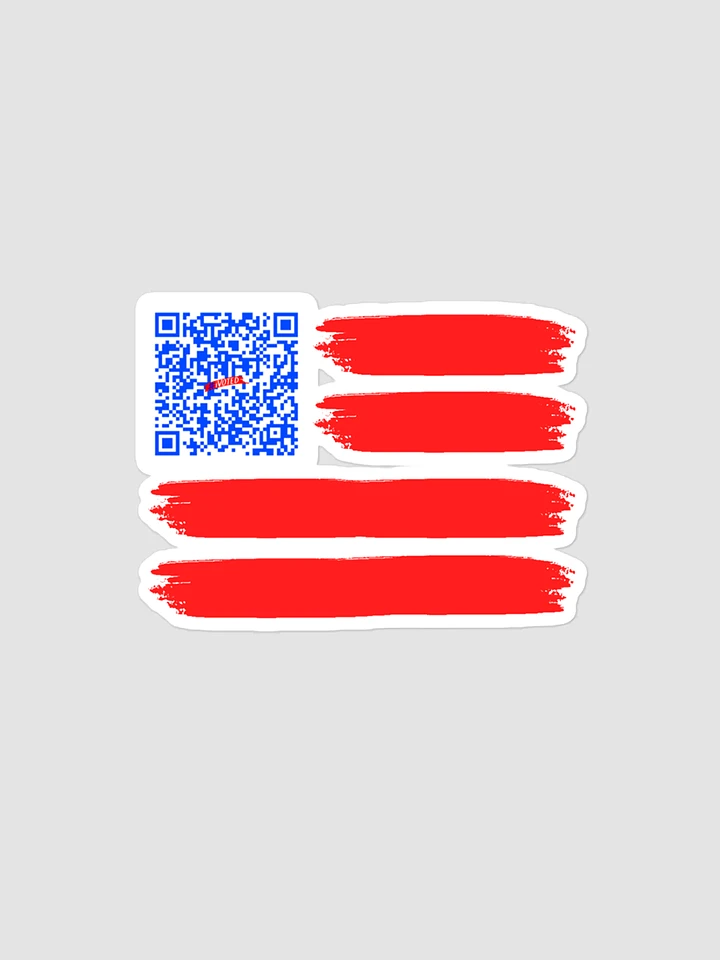 QR Code Flag Kiss Cut Sticker product image (1)
