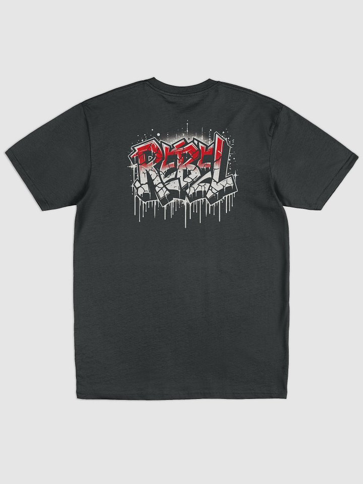 REBEL | Urban Graffiti Tag T-Shirt for Skaters and Outlaws product image (2)