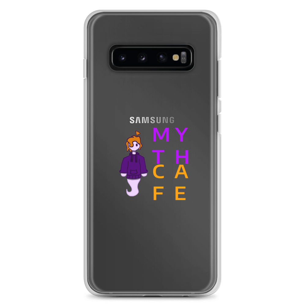 mythcafe lil logo guy clear Samsung® case product image (2)