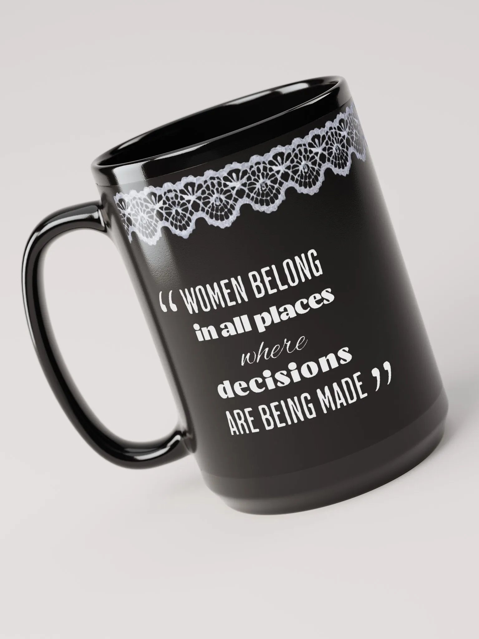 Notorious RBG Black Ceramic Mug, 15 oz product image (3)