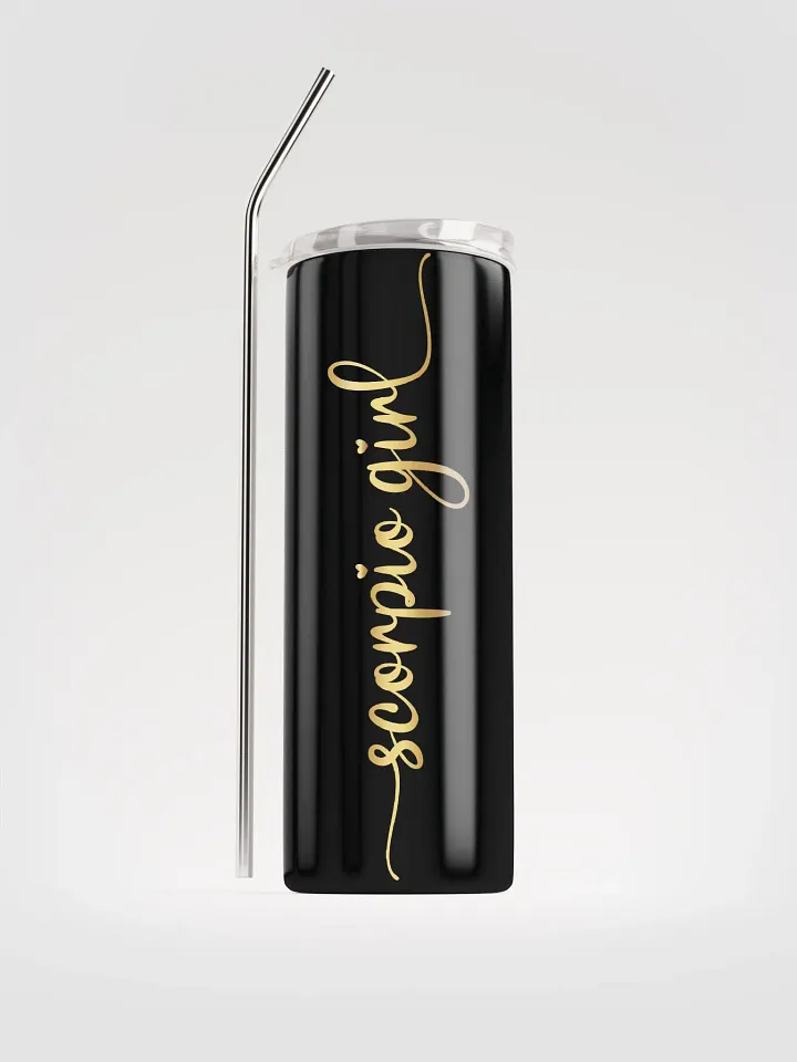 Radiate Elegance with our Gold Scorpio Girl Stainless Steel Tumbler | Eco-Friendly Chic product image (1)