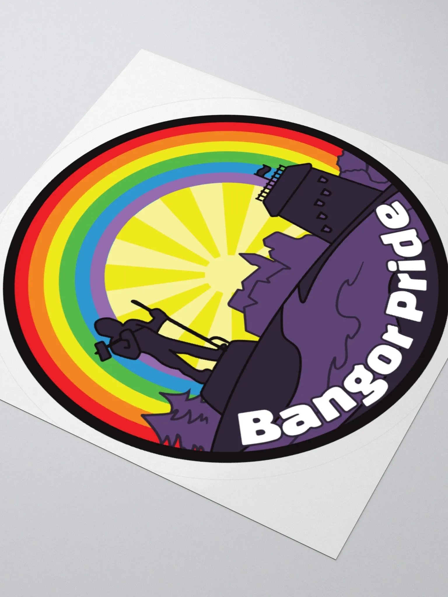 Bangor Pride Full Logo Sticker product image (3)