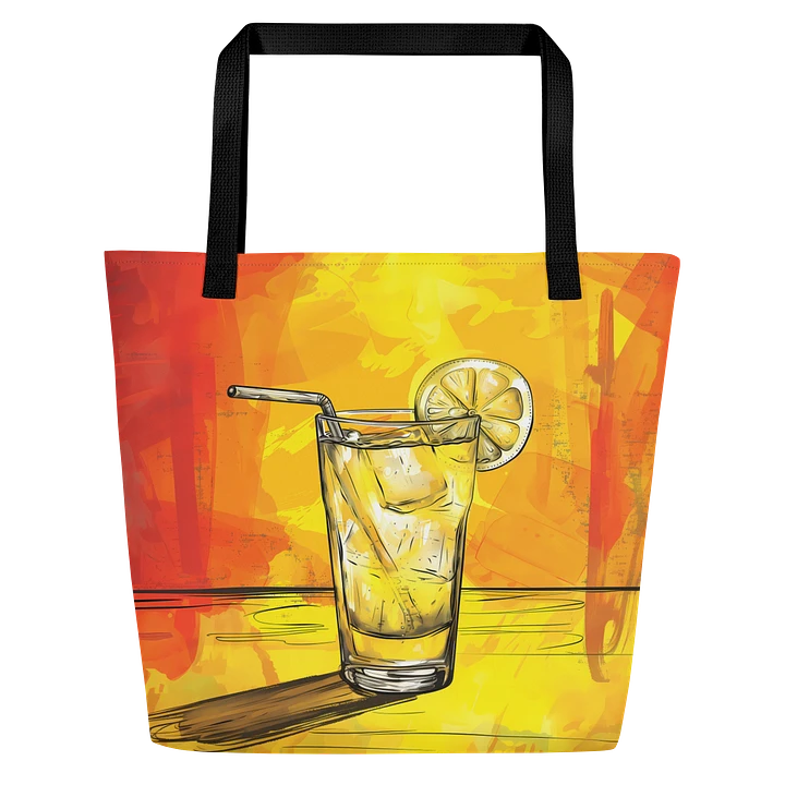 Tote Bag: Refreshing Lemonade Vibrant Summer Bold Graphic Colors Art Style Design product image (1)