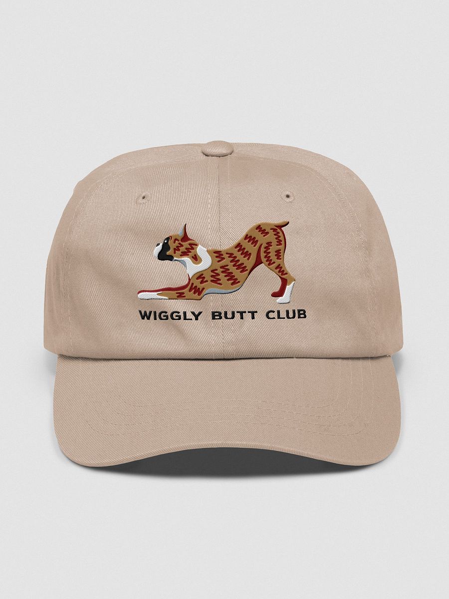 Wiggly Butt Club Classic Dad Hat(Embroidered) of a Boxer(Brindle) product image (33)