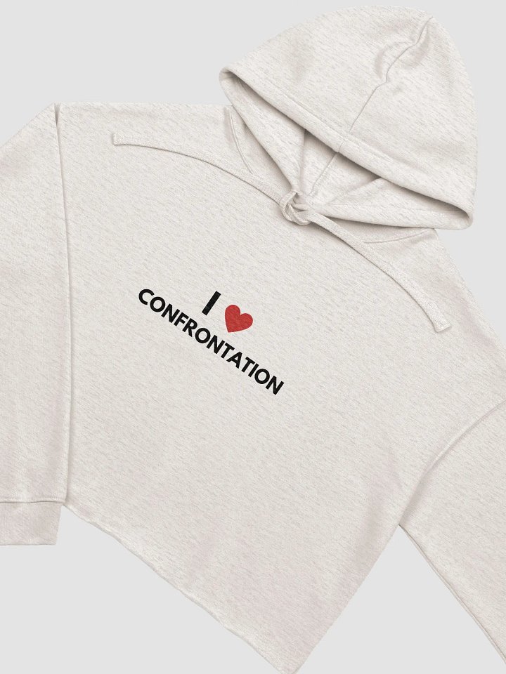I <3 Confrontation cropped hoodie product image (13)