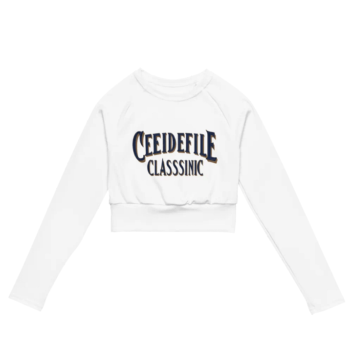 Chic 3D Typography Crop Top product image (2)