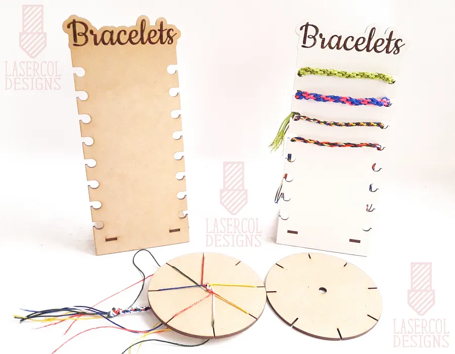 Bracelet Braiding Disc and Stand - Laser Cut Files product image (3)