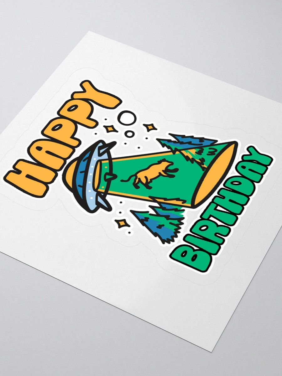 Happy Birthday (UFO Abduction) Sticker product image (3)