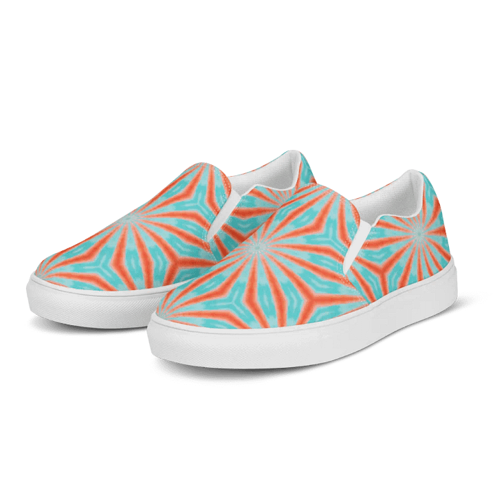 Radiant Burst Women's Canvas Slip-Ons product image (2)