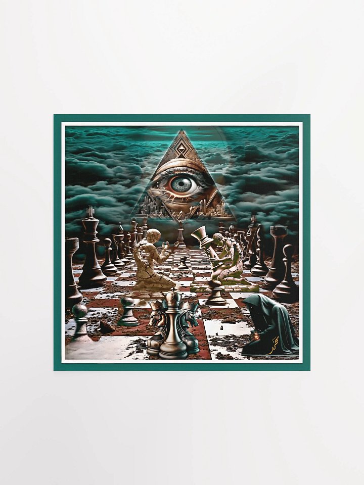 Mystical Chessboard Poster/unique abstract digital artwork product image (2)