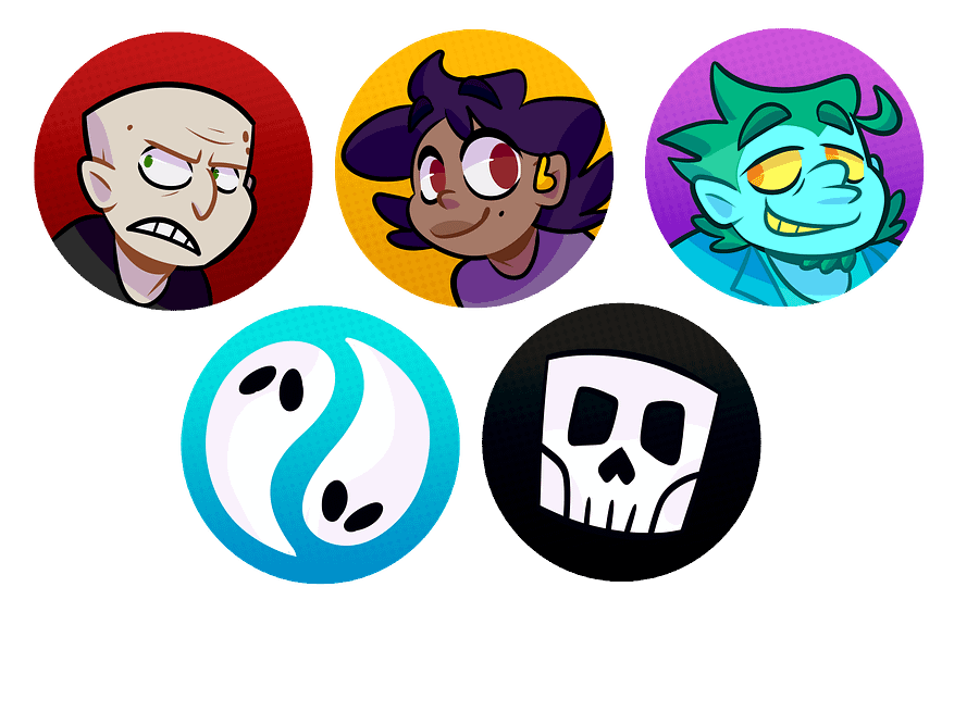 MIDMORTIS PIN SET- chibis (digital download) product image (1)