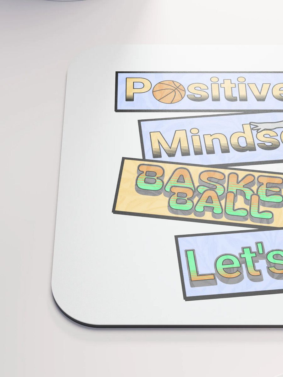 Positive Mindset Basketball Mouse Pad product image (6)