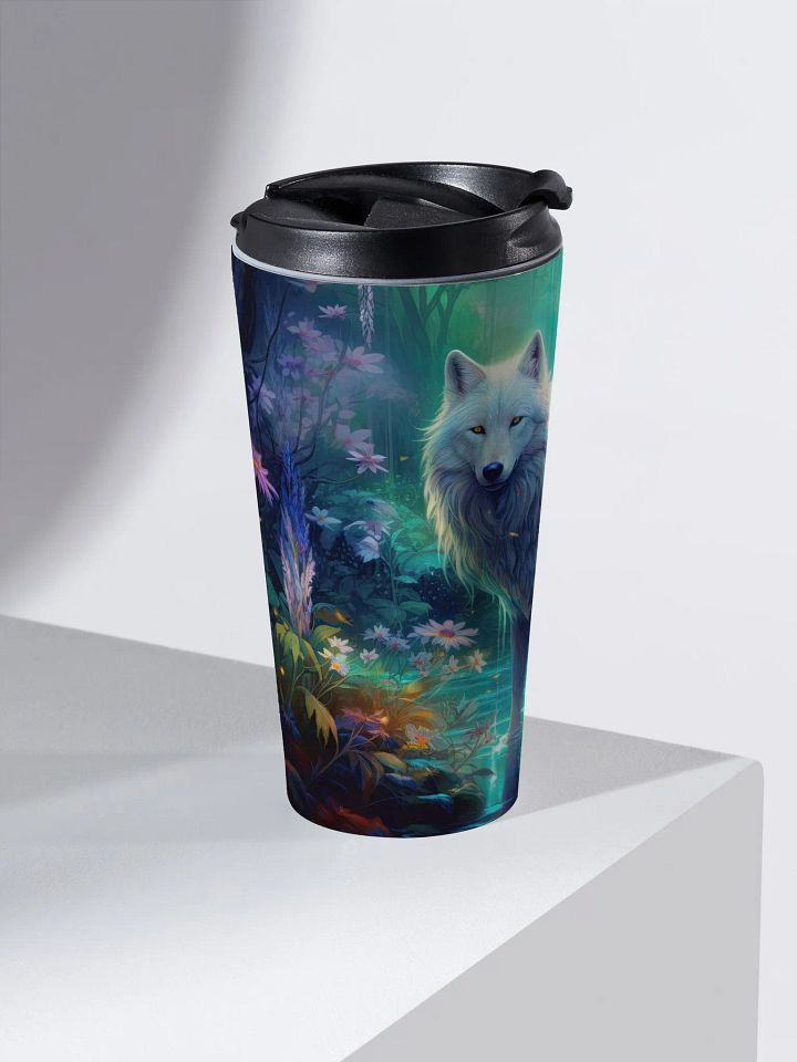Mystical Wolf Stainless Steel Travel Mug product image (2)