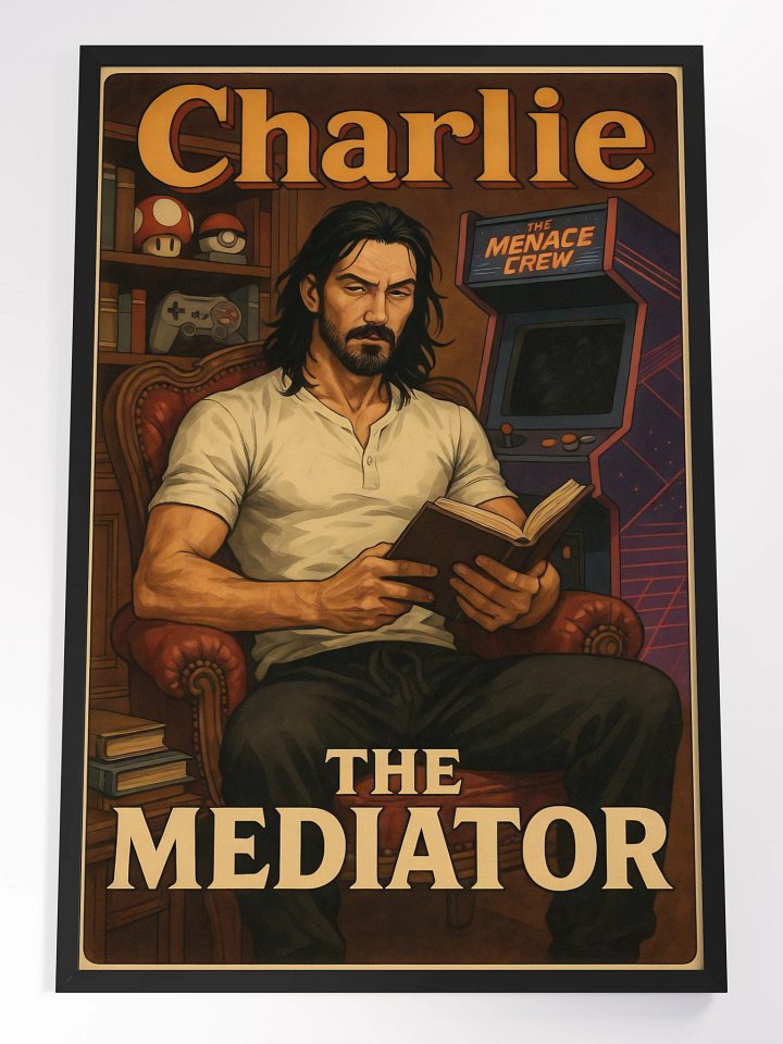 Charlie The Mediator Mega Framed Print product image (1)