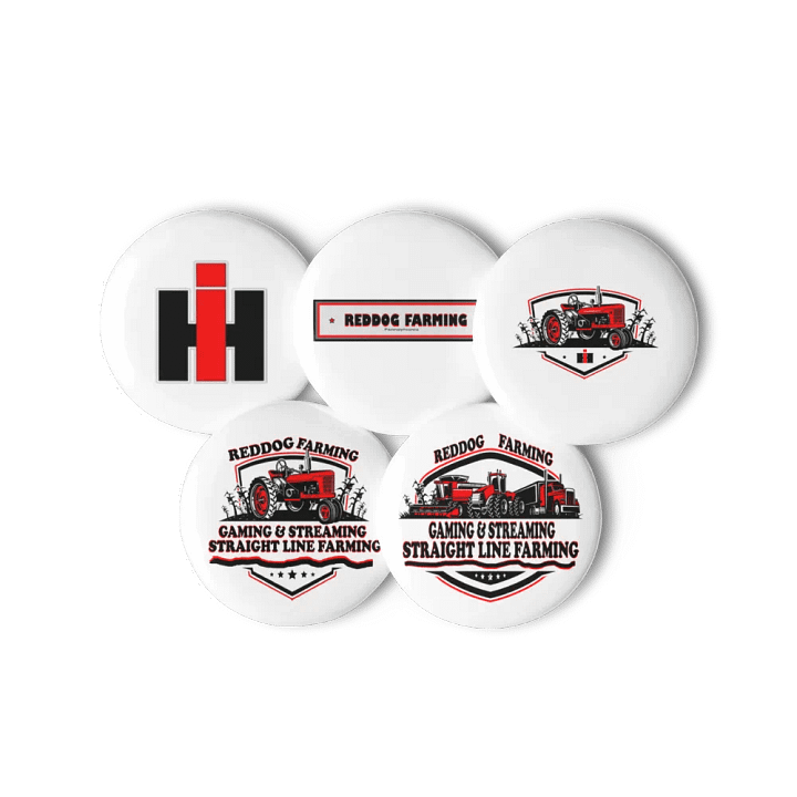 Set of Pin Buttons with REDDOG logo product image (3)