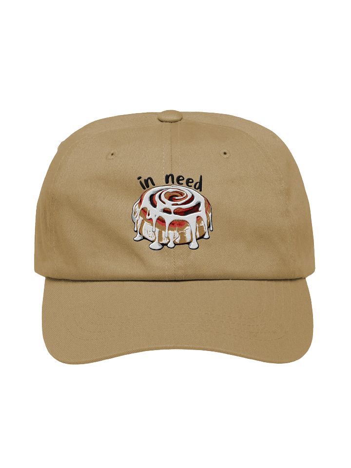 Embroidered frosted cinnamon roll innuendo low profile cap product image (2)