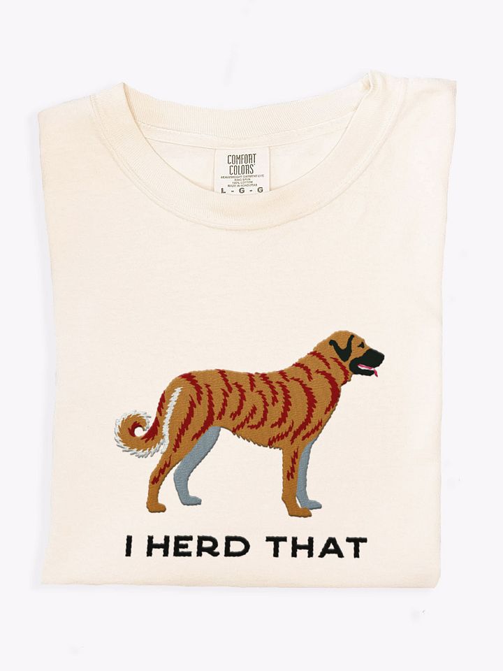 I Herd That T-Shirt(Embroidered) of an Anatolian Shepherd Dog(Brindle) product image (1)
