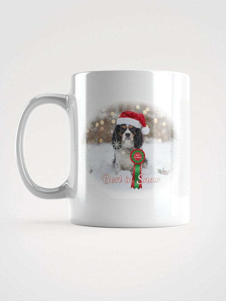 White Glossy Mug with Baxter Best in Snow product image (1)