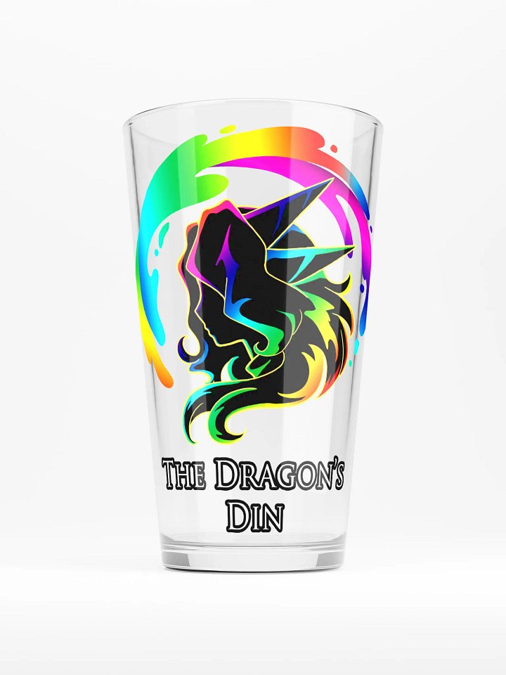 The Dragon's Din Logo Pint Glass product image (1)