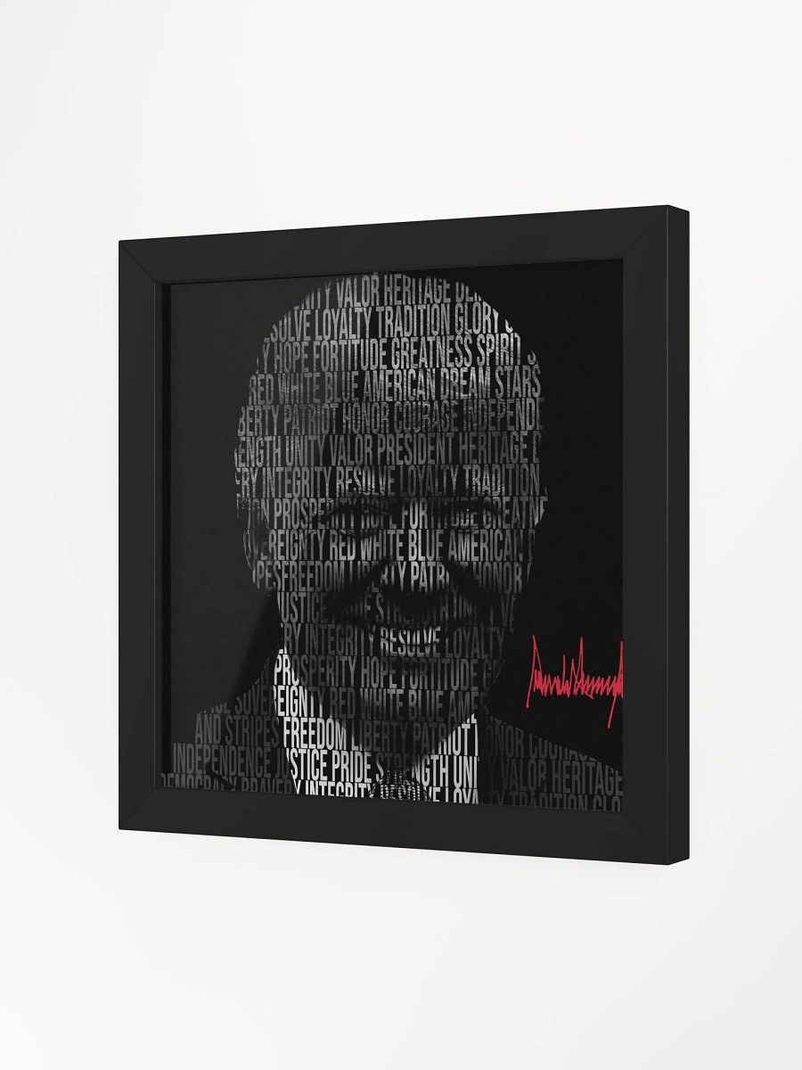 Trump Patriotic Word Silhouette - Wall Art product image (5)