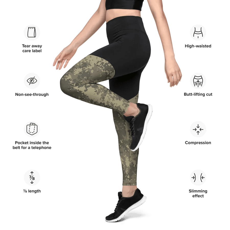 Vibrant Compression Sports Leggings product image (5)