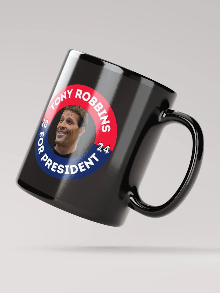 Tony Robbins for President 2024 Glossy Black Mug product image (4)