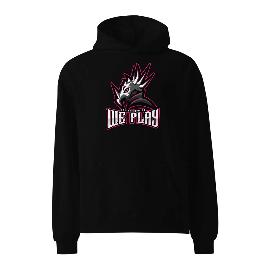 weplay hoodie pink logo product image (1)