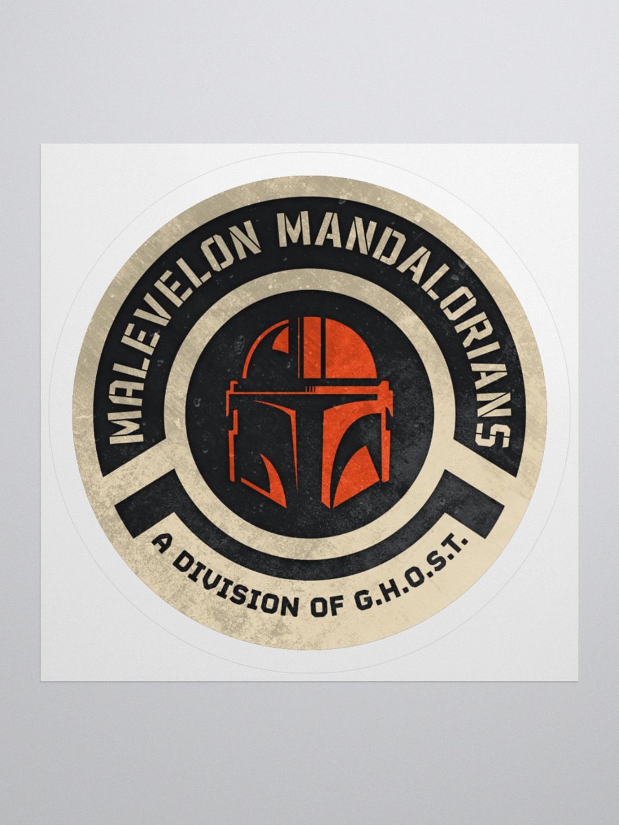 Malevelon Mandalorians Textured Sticker product image (2)