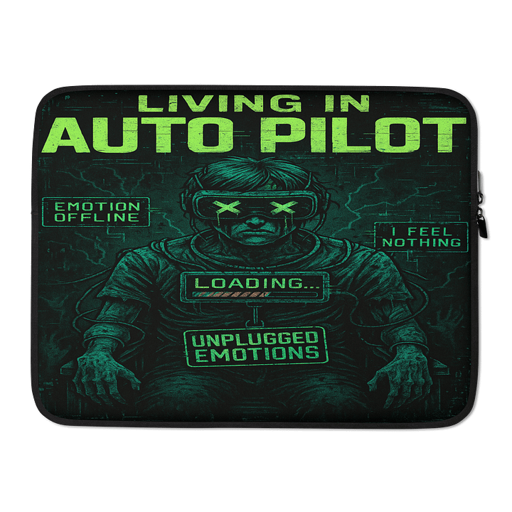 Living in Auto Pilot Laptop Sleeve product image (2)