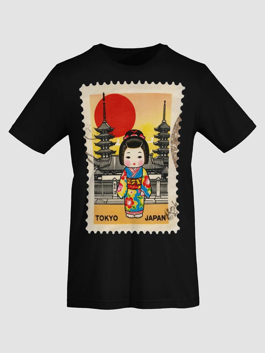 Tokyo Sunset Doll Kimono Stamp T-Shirt product image (9)