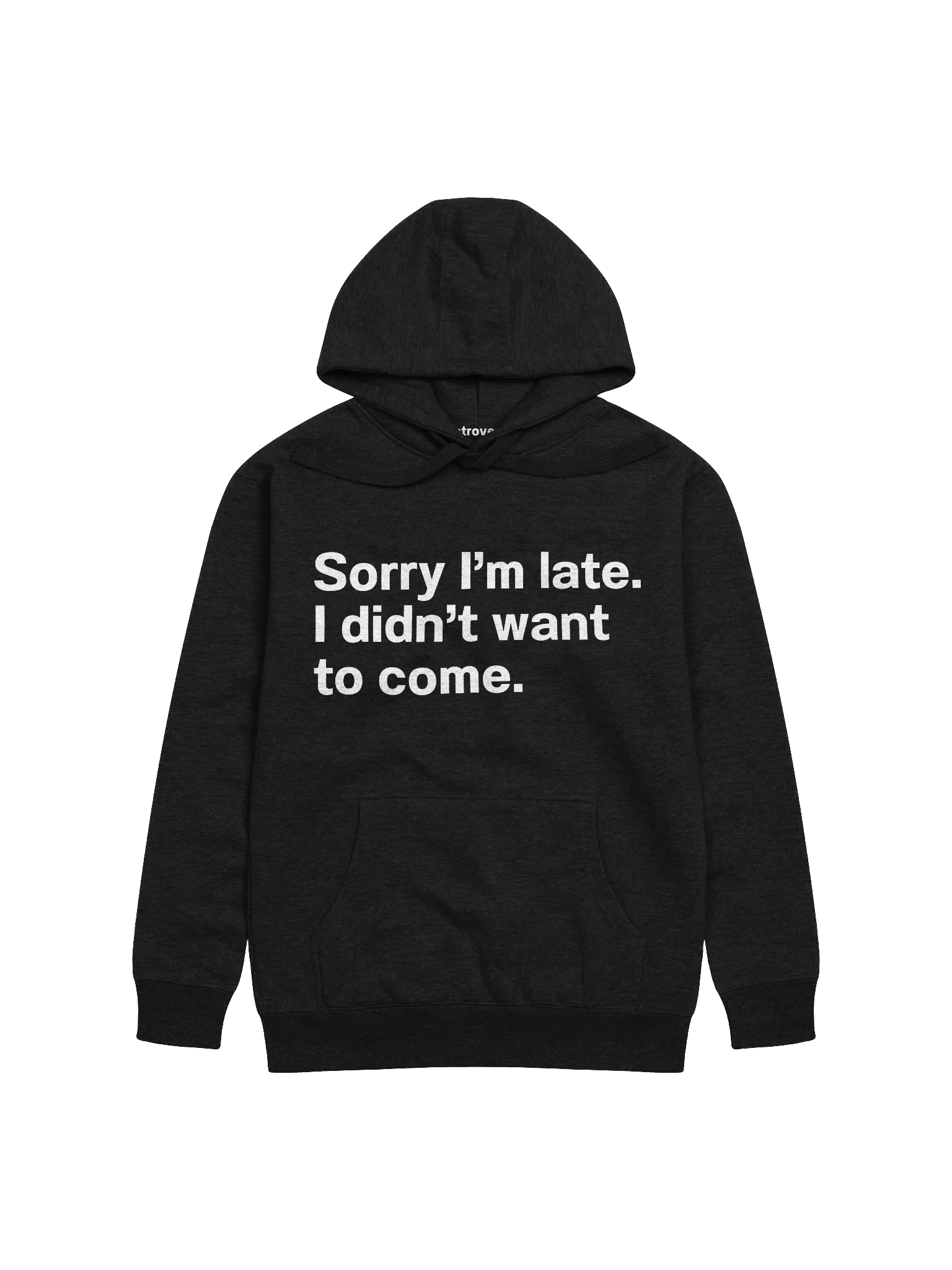 Sorry I'm late. I didn't want to come. Unisex Hoodie product image (9)