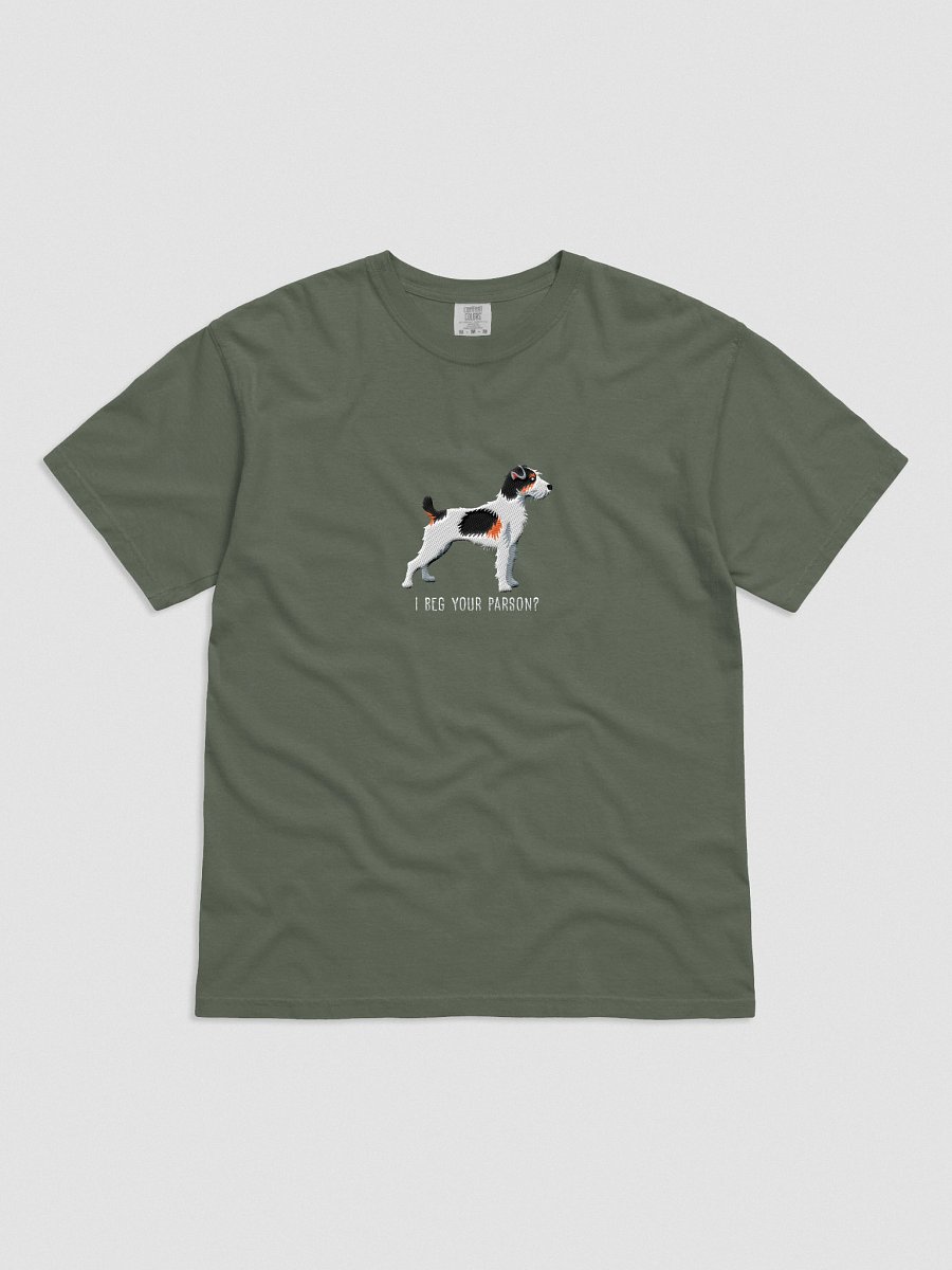 I Beg Your Parson? T-Shirt(Embroidered) of a Parson Russell Terrier(Tricolor) product image (21)