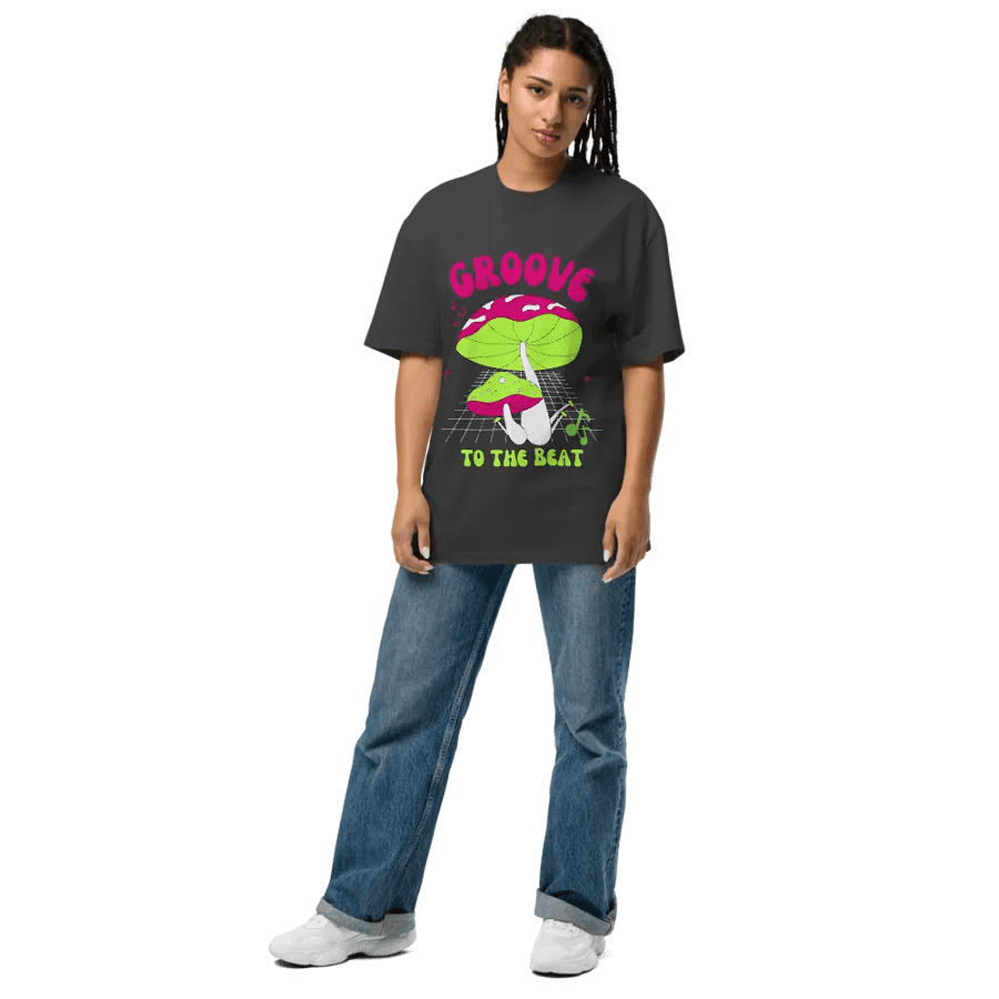Groove to the beat oversized T-shirt product image (7)