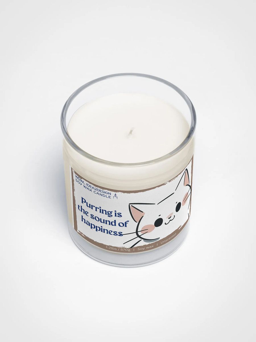White Cat Lover Best Gift, Large Capacity, Great Value & Eco-Friendly Candle – 1.2 lbs of Pure Serenity product image (3)