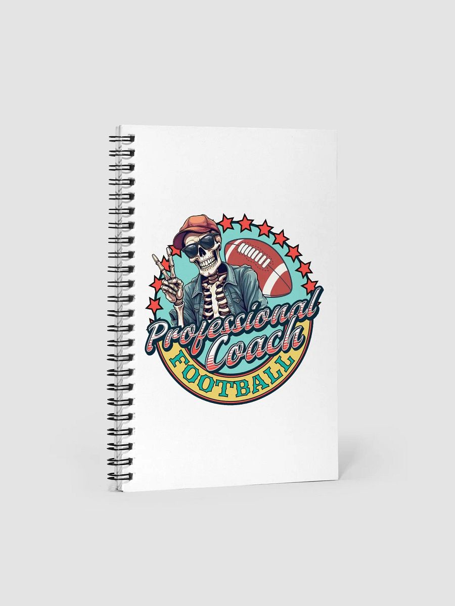 Professional Coach Skeleton Football Spiral Notebook product image (2)
